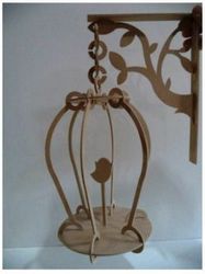 Wooden Bird Cage For Laser Cut Cnc Free DXF File