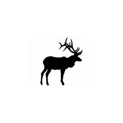 Large Bull Elk Olen Free DXF File