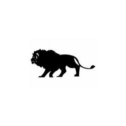 Silhouette Of Lion Free DXF File