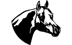 Horse Head Clip Free DXF File