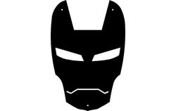 Iron Man Face Mask Free DXF File
