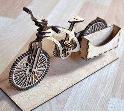 Bicycle Postman For Laser Cut Free DXF File