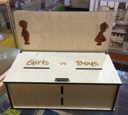 Voting Box For Laser Cut Cnc Free DXF File