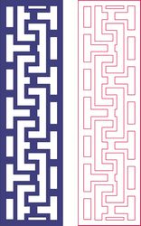 Laser Cut Border Decorative Pattern Free DXF File