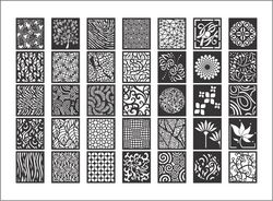 Laser Cut Decorative Screen Patterns Best Collection Free DXF File