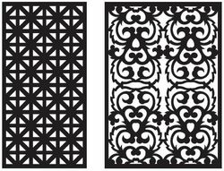Laser Cut Seamless Ornament Patterns Free DXF File