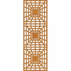 Laser Cut Wall Partition Design Free DXF File