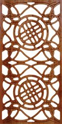 Laser Cut Wood Partition Wall Pattern Free DXF File