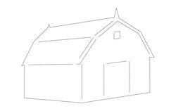 Barn House Free DXF File