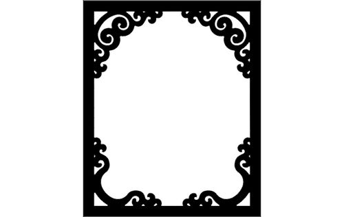 Decoration Frame Design Free DXF File