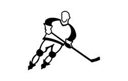 Hockey Player Free DXF File