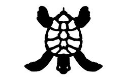 Turtle 2 Silhouette Free DXF File