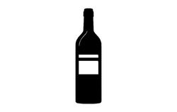 Wine Bottle Free DXF File