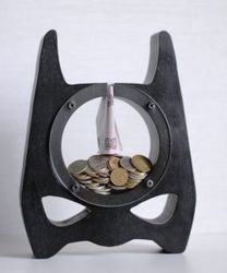 Batman Piggy Bank For Laser Cut Cnc Free DXF File
