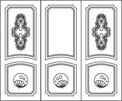 Design Pattern Door 198 For Laser Cut Cnc Free DXF File
