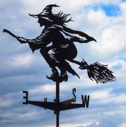Witch Weather Vane For Laser Cut Plasma Free DXF File