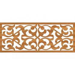 Ornamental Steel Fence Pattern Wall Design Free DXF File
