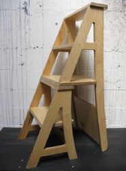 Step Ladder Laser Wooden Chair Plans Free DXF File
