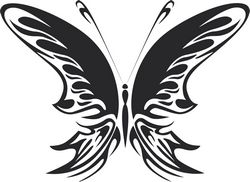 Tattoo Tribal Butterfly Metal Art 99 Free DXF File