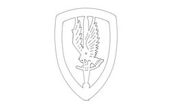 1st Aviation Brigade Logo Free DXF File