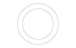 55 Chevring Circle Free DXF File