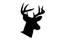 Buck Done Deer Silhouette Free DXF File