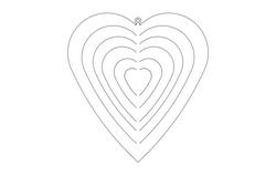 Heart Spinner Free DXF File