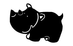 Hippo Cartoon Free DXF File