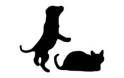 Puppy Silhouette Free DXF File