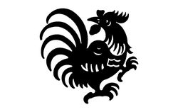 Rooster 4 Silhouette Free DXF File