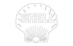 Shell Icon Free DXF File