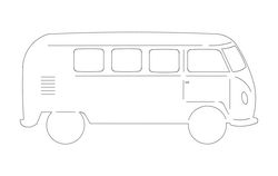 Volkswagen Bus Free DXF File