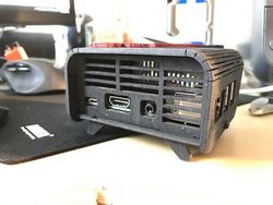 Back Retro Raspberri Pi 3 Case Free DXF File