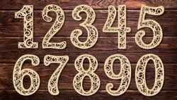 Laser Cut Numbers Template Download Free DXF File