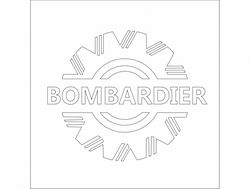 Bombardier Logo Design Free DXF File