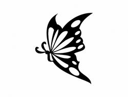 Borboleta Butterfly Silhouette Free DXF File
