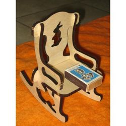 Laser Cut Doll Chair Puzzle Free DXF File