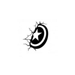 Captain America Shield Wall Decal Avenger Sticker Free DXF File