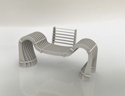Laser Cut Wooden Sofa Chair Free DXF File