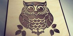 Laser Cut 3mm Wooden Owl Box Free DXF File
