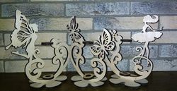 Laser Cut Flower Stand Free DXF File