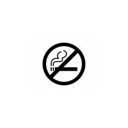 No Smoking Sign Free DXF File