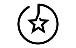 Branding Star Logo Free DXF File