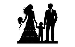 Family Silhouette Free DXF File