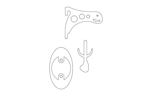 Skull Holder Free DXF File