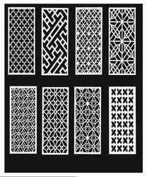 Grill Design Pattern Decoration 8 Free DXF File