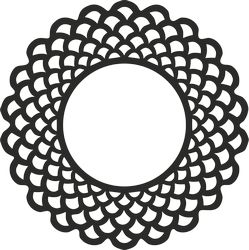 Decorative Round Grille 003 Free DXF File