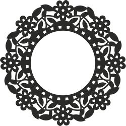 Decorative Round Grille 015 Free DXF File