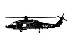 Navy Helicopter Free DXF File