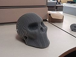 Laser Cut 3d Puzzle Plastic Corrugated Skull Template Free DXF File